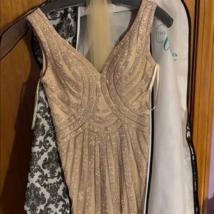 Champagne prom dress